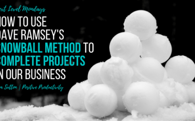 How to Use Dave Ramsey’s Snowball Method to Complete Projects